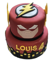 Flash Superhero Birthday Cake | 2 Tier