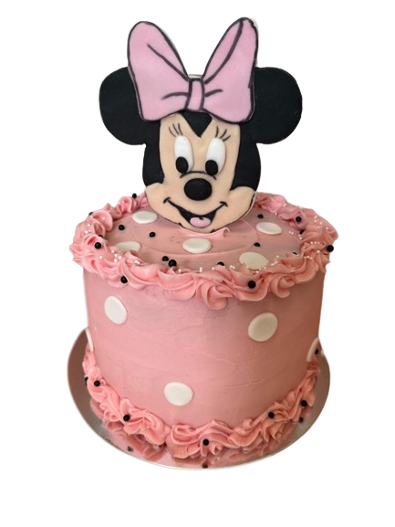 Minnie Mouse Birthday Cake - Gluten Free & Eggless Opitons