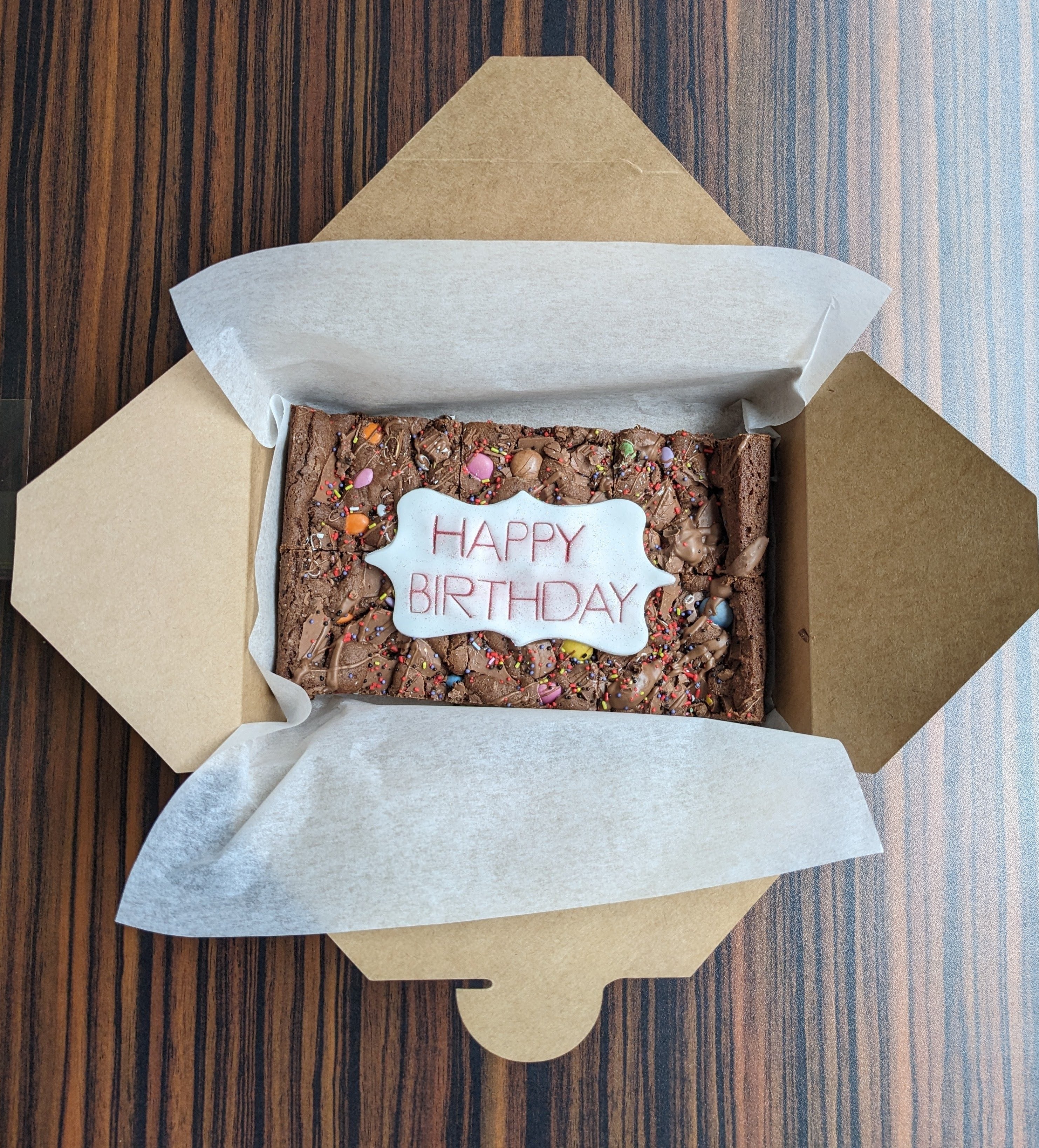 Birthday Brownie Box (Postal or collection)