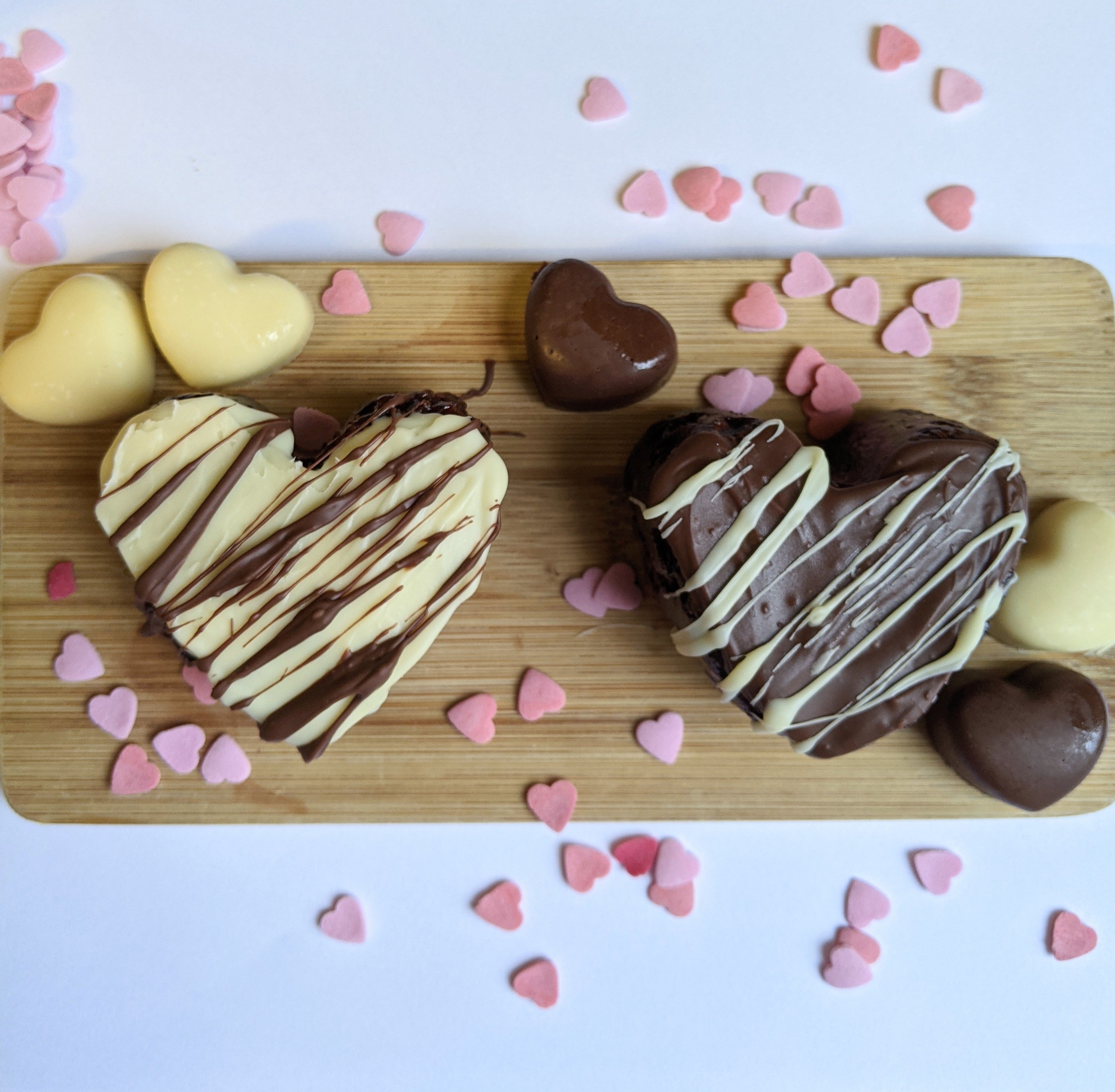 Pair of Chocolate Hearts (COLLECTION or LOCAL DELIVERY ONLY)