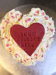 Mini Heart Cake (COLLECTION or LOCAL DELIVERY ONLY)